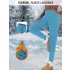 Damen Thermo-Fleece-Leggings mit 2,5 cm Bundbreite
