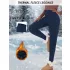 Damen Thermo-Fleece-Leggings mit 2,5 cm Bundbreite