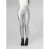 Hochtaillierte Kunstleder-Leggings mit Plüschfutter