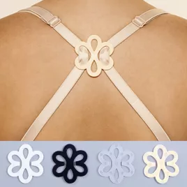 8er Set Blumenförmige Unsichtbare BH-Träger-Clips