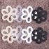 8er Set Blumenförmige Unsichtbare BH-Träger-Clips