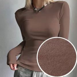 Damen Herbst-Winter Thermo Strickoberteil