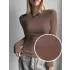 Damen Herbst-Winter Thermo Strickoberteil