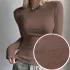 Damen Herbst-Winter Thermo Strickoberteil