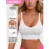 Klassischer gerippter Strick Yoga-Stil Neckholder-Rückenfreier Sport-BH