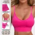 Klassischer gerippter Strick Yoga-Stil Neckholder-Rückenfreier Sport-BH