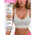 Klassischer gerippter Strick Yoga-Stil Neckholder-Rückenfreier Sport-BH