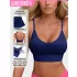 Klassischer gerippter Strick Yoga-Stil Neckholder-Rückenfreier Sport-BH