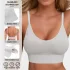Klassischer gerippter Strick Yoga-Stil Neckholder-Rückenfreier Sport-BH