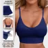 Klassischer gerippter Strick Yoga-Stil Neckholder-Rückenfreier Sport-BH