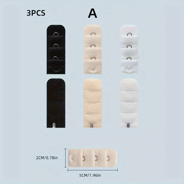 3er-Pack BH-Trägerverlängerung