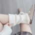 4 Paar Damen Gerippte Strick-Stulpen Socken