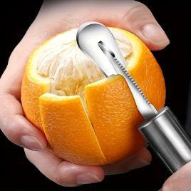 Ergonomischer Edelstahl-Orangen- und Zitronenschäler