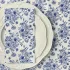 20 Stück, Neue Abendessen-Servietten mit Blauem Blumenmuster
