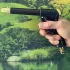 Hochdruck Motorrad- und Autowaschwasserpistole, akkulose Kunststoff-Gartenschlauchdüse mit 360°-Drehung