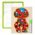 3D Holzroboter-Puzzle mit Bonusstift