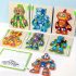 3D Holzroboter-Puzzle mit Bonusstift