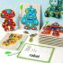 3D Holzroboter-Puzzle mit Bonusstift