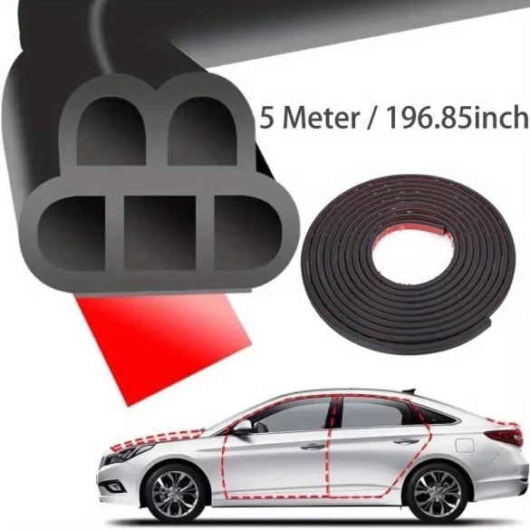 Universelle 5-Meter wasserdichte Schaumgummi-Autotürdichtung