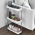 Schlanker, rollender Badezimmerwagen