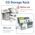 1 Stück Transparenter Acryl-CD-Ständer mit 3 Ebenen