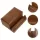Premium Schwarzes Holz Vinyl- und CD-Regal