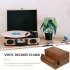 Premium Schwarzes Holz Vinyl- und CD-Regal