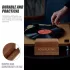 Premium Schwarzes Holz Vinyl- und CD-Regal