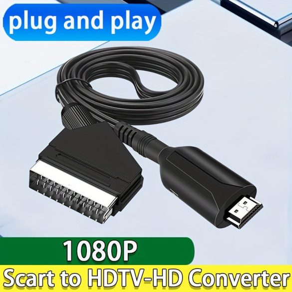 1 Stk. 2024-Modell Scart-HDTV Konverter Adapterkabel