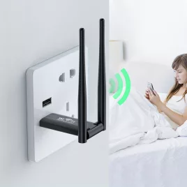   USB kabelloser WiFi-Reichweitenverstärker, 300Mbps Netzwerksignalverstärker