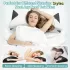Ergonomisches Orthopädisches Nackenstützkissen aus Memory-Schaum mit Abnehmbarem Strick-Polyesterbezug
