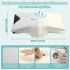Ergonomisches Orthopädisches Nackenstützkissen aus Memory-Schaum mit Abnehmbarem Strick-Polyesterbezug