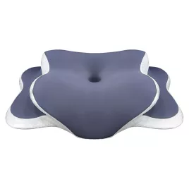   Ergonomisches Memory-Schaum-Nackenkissen mit kühlendem Kissenbezug