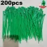 200 Stk. Starkes Grünes Nylon Pflanzenbinder