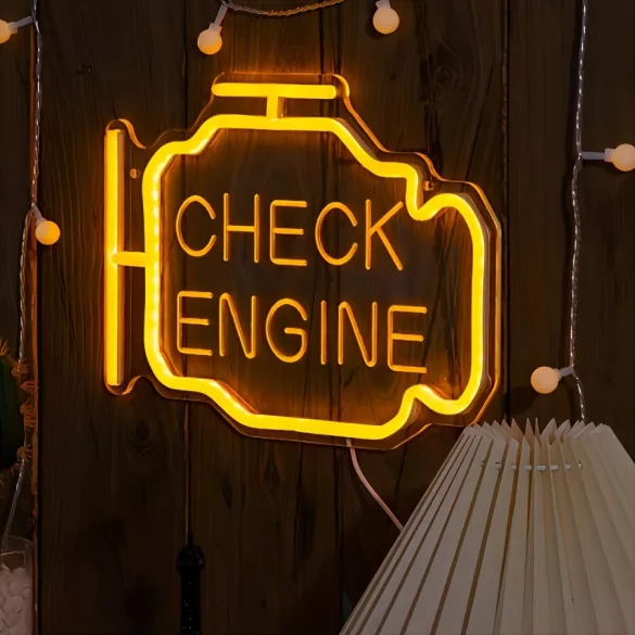 Neon-Check-Motor-Anzeige