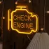 Neon-Check-Motor-Anzeige