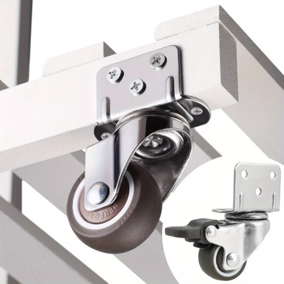 4 Stk. Starke Drehrollen mit Doppelverriegelung