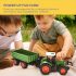 Grüner Traktor und Anhänger Spielset mit Bauernwagen