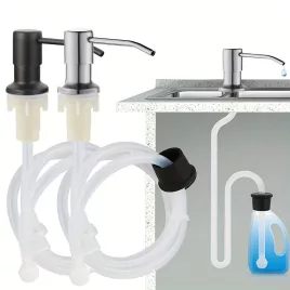 Edelstahl Küchen Spülbecken Seifenspender Set
