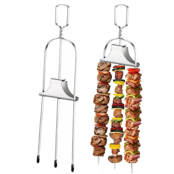 14-Zoll-Edelstahl-BBQ-Grillspieß