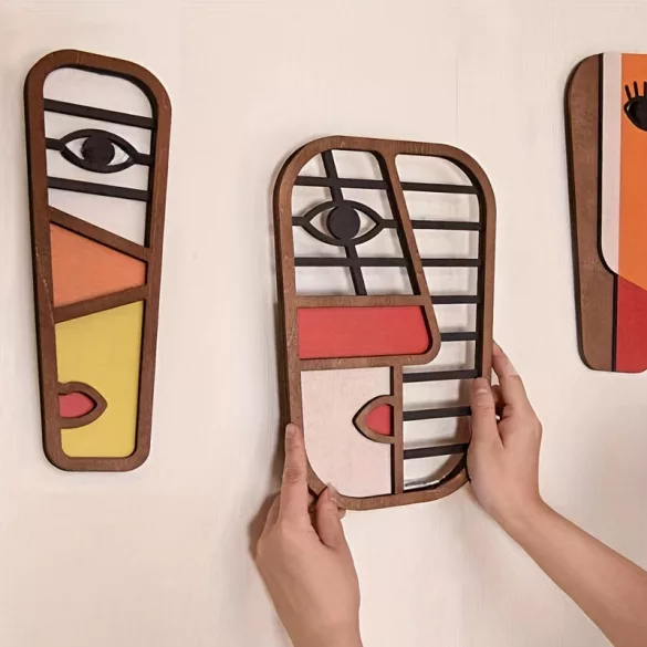 3er Set Boho Stil Geometrische Hängende Wandkunst Dekoration