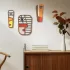 3er Set Boho Stil Geometrische Hängende Wandkunst Dekoration