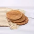 6er-Set Handgefertigte Rattan-Untersetzer
