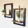 2er Set Holz Quadratische Wandregal