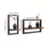 2er Set Holz Quadratische Wandregal