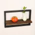 2er Set Holz Quadratische Wandregal