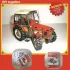 Tschechischer Zetor Traktor Papiermodell-Set