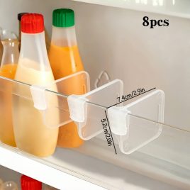   8 Stk. Starker Transparenter Kühlschrank-Seitentür-Organizer-Trenner