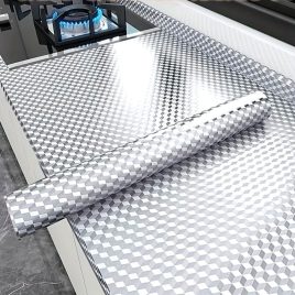 1 Rolle hitzebeständiger Aluminium-Küchenaufkleber