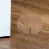 2 Stück Brauner Türstopper aus Holz